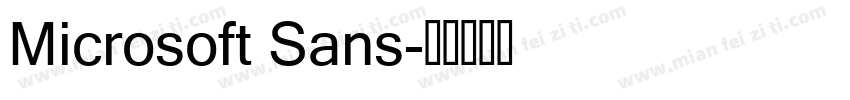 Microsoft Sans字体转换